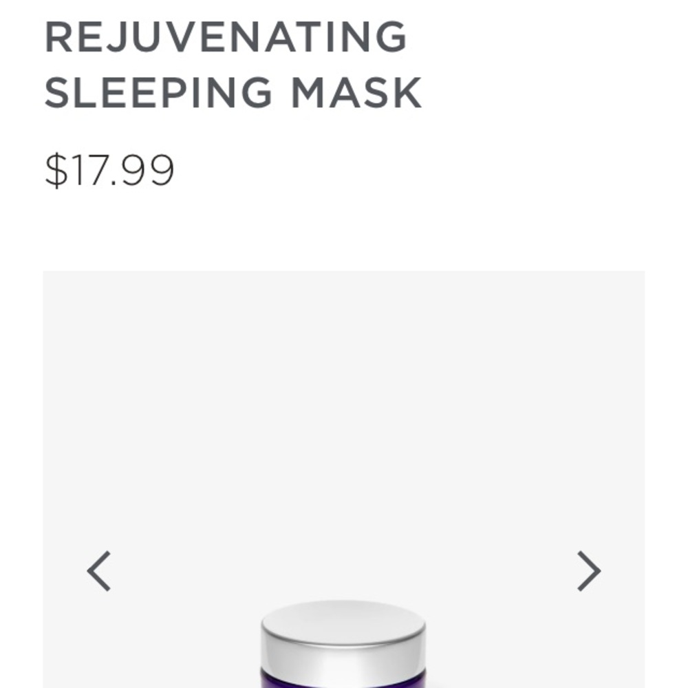 Rejuvenating Sleeping Mask - Purple